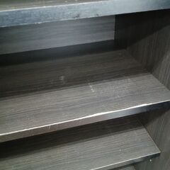 ★リユースのサカイ水戸店★ NITORI レンジ台 ﾎﾜｲﾄ×ﾌﾞﾗｯｸ H101×D50×W90.5 クリーニング済み MT6287の画像