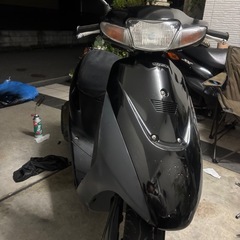 スズキ　レッツ2 実働　ブラック　バッテリー新品　タイヤ前後溝あり　大阪よりの画像