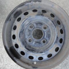 中古スチールホイール　スズキ ワゴンR　キャップ付　13×4.00B　100　4H　+45　1台分4本セットの画像