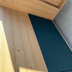 引き出し、ベンチ付きベッドの画像