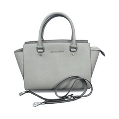 【本日削除】マイケルコース 2WAY ハンドバッグ ショルダーバッグ ライトグレーの画像