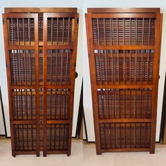 折り畳み可バンブーシェルフ4段 幅60cmの画像