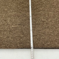 終了タイルカーペット 50×50cm  6枚 裏面ゴム 　ブラウン系の画像