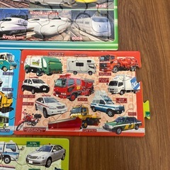 新幹線　働く車　ジグゾーパズルセットの画像