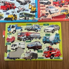 新幹線　働く車　ジグゾーパズルセットの画像