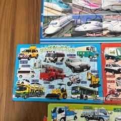 新幹線　働く車　ジグゾーパズルセットの画像
