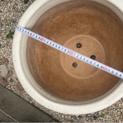 お話中　大型　陶器　植木鉢　壺　プランター　ガーデニングの画像