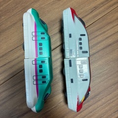 水陸両用トレイン　はやぶさとこまちのセット　お風呂おもちゃの画像