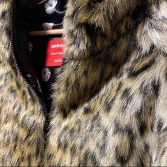 ankoROCK アンコロック 豹柄 アニマル柄 クファーパーカー レディースの画像