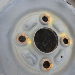 中古スチールホイール　ダイハツ タント　14×4.5J　100　4H　+45　1台分4本セットの画像