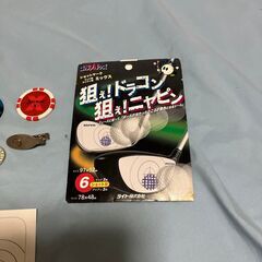 ゴルフのマーカーとクラブに貼るショトマーク,ショトマーカーは未使用、マーカーは未使用も含むの画像