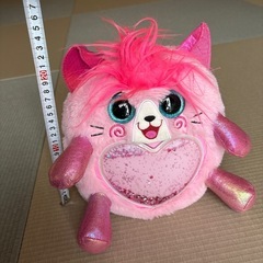 ピンクハート型ぬいぐるみ
の画像