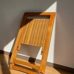 椅子　木製 折りたたみ式の画像