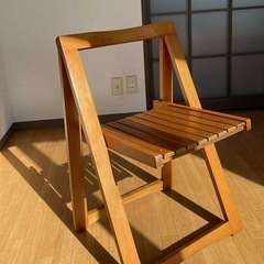 椅子　木製 折りたたみ式の画像