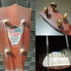 レトロ MORENA No.12 ウクレレ アンティーク 4弦 全長約52cm 楽器 オブジェ 札幌市 新道東店の画像