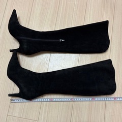 carino ロングブーツ スエード サイドジップ 訳ありの画像