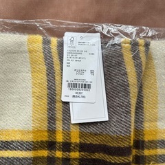 未使用品グローバルワークGLOBAL WORK5品セット132229冬の嫌なパチパチを軽減 静電軽減着られるストールマフラースカーフショールポンチョ膝掛けひざ掛けイエロー黄色系チェック製品タグレディースlady's LADYS女性用婦人ウィメンズwomen’sの画像