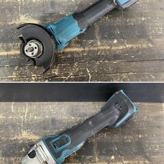 【久留米】【引き取り限定】【中古品】makita マキタ GA404DN ディスクグラインダ 100mm バッテリ(18V/6.0Ah/使用回数:81回)×1・充電器・ケース付の画像