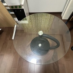 サイドテーブル　ガラスの画像
