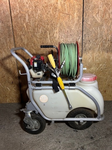 ④ 旭川発⭐︎ 噴霧器 アサバ ノズル付き ポンプティー EP-90R1HM 台車付き