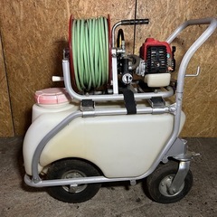 ④ 旭川発⭐︎ 噴霧器 アサバ ノズル付き ポンプティー EP-90R1HM 台車付き の画像