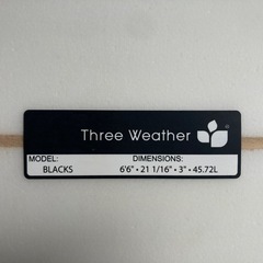 サーフボード BLACKS THREE WEATHER  ショートボードの画像