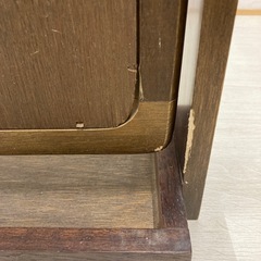 スタンドミラー　鏡　木製の画像