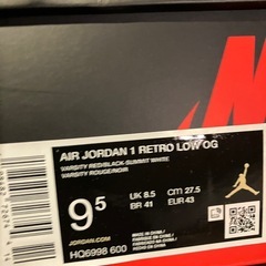 エアジョーダン1 Low 27.5 の画像