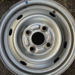 中古スチールホイール　ダイハツ　ハイゼット　12×4.00B　100　4H　+45　1台分4本セット　軽バン　軽トラの画像