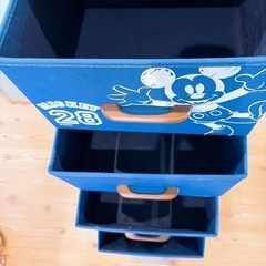 キャスター付きディズニー　収納ラック 4段の画像