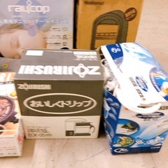 【売約済】小家電② 調理家電 ガーデニング噴霧器 掃除機 CDデッキ セラミックファンヒーターなど まとめての画像