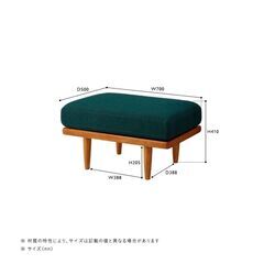 【極美品】 UNICO ZIZZI(ジッジ) ソファ & オットマン グリーンの画像