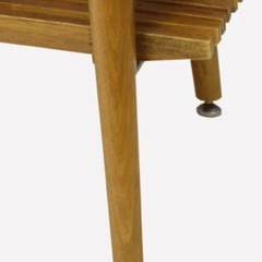 天然木テーブル　カフェテーブル　コーヒーテーブル　中棚付き（取り外し可能）折りたたみてーふテーブルの画像