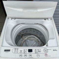 直接引き取り2,000円引き⭐︎大阪府下又は近郊は配送設置込み🉑 ヤマダセレクト 6.0kg 全自動洗濯機 YWM-T60H1 2020年製/YMJ113-18の画像