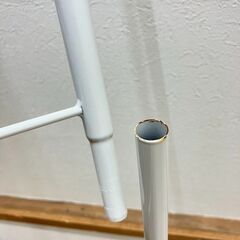 stp-3565　ランドリーラック　2段　57×29×147cm　洗濯機ラック　洗濯機上　ラック　ランドリー収納　ホワイト　白　収納棚　収納ラック　脱衣所　洗面所の画像