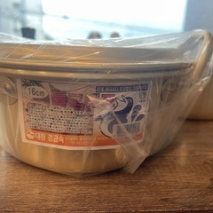 〖韓国食器〗アルミ製鍋3個セットの画像