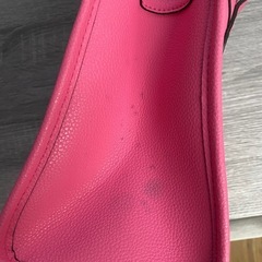 coach ピンク鞄汚れありの画像