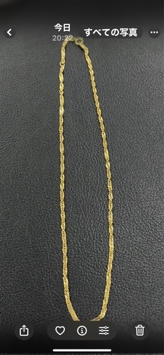 K18 スクリュー　ネックレス 約44.5cm 5.0g