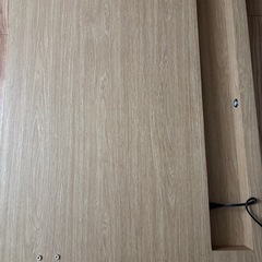 ニトリ　シングルベッドマットレスなし2台　ヘンリック（ライトブラウンLBR）の画像