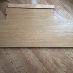 ニトリ　シングルベッドマットレスなし2台　ヘンリック（ライトブラウンLBR）の画像