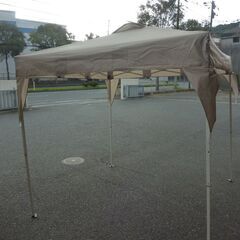 未使用/新品　開封品　テント タープ【組み立てらくらく！】ワンタッチ 2m×2m サイドシート 2枚付き アウトドア 耐水加工 UVカット 3段階調節 タープテントの画像