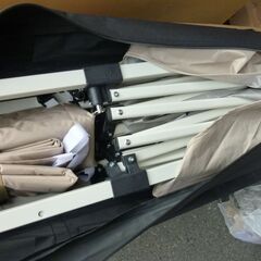 未使用/新品　開封品　テント タープ【組み立てらくらく！】ワンタッチ 2m×2m サイドシート 2枚付き アウトドア 耐水加工 UVカット 3段階調節 タープテントの画像