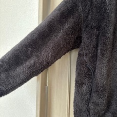 ユニクロ　XLサイズ　グレー フリースジャケット フルジップの画像