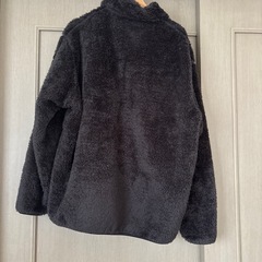 ユニクロ　XLサイズ　グレー フリースジャケット フルジップの画像