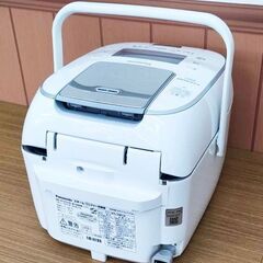Panasonic 炊飯器 5.5合 スチーム&IH式 大火力おどり炊き ホワイト SR-STS100-Wの画像