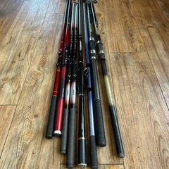 Daiwa、シマノなど釣竿6本の画像
