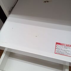 ★リユースのサカイ水戸店★ NITORI レンジ台 ホワイト H115×D40×W80 クリーニング済み MT6289の画像