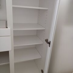 ★リユースのサカイ水戸店★ NITORI レンジ台 ホワイト H115×D40×W80 クリーニング済み MT6289の画像