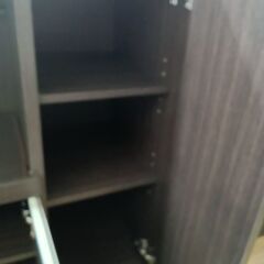 ★リユースのサカイ水戸店★ NITORI レンジ台 ダークブラウン H89×D39.5×W89.5 クリーニング済み MT6290の画像