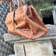 オーストリッチ？？小型ボストンバッグの画像